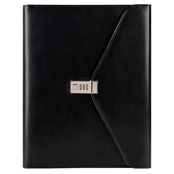 

black binder a4 file folder with lock business manager password briefcase file cabinet holder manager password briefcase bag