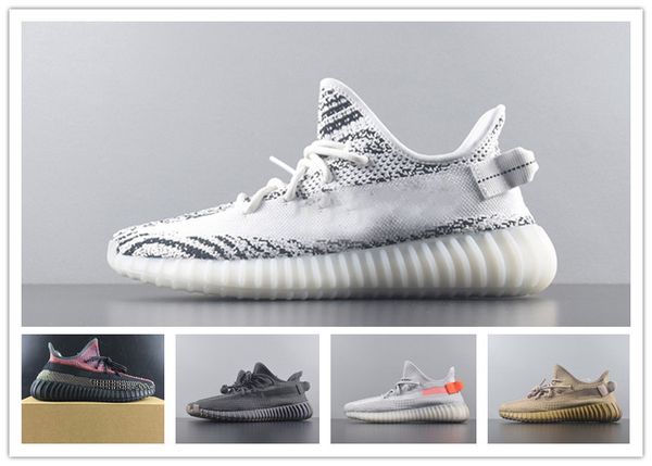 

with box stockx tag 2019 arrivals men women v2 running shoes citrin white cloud white yecheil yeezreel kanye bulega black reflective