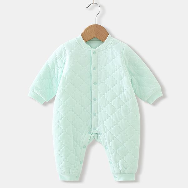 

baby onesie cotton warm long sleeve baby romper 3.08, Blue