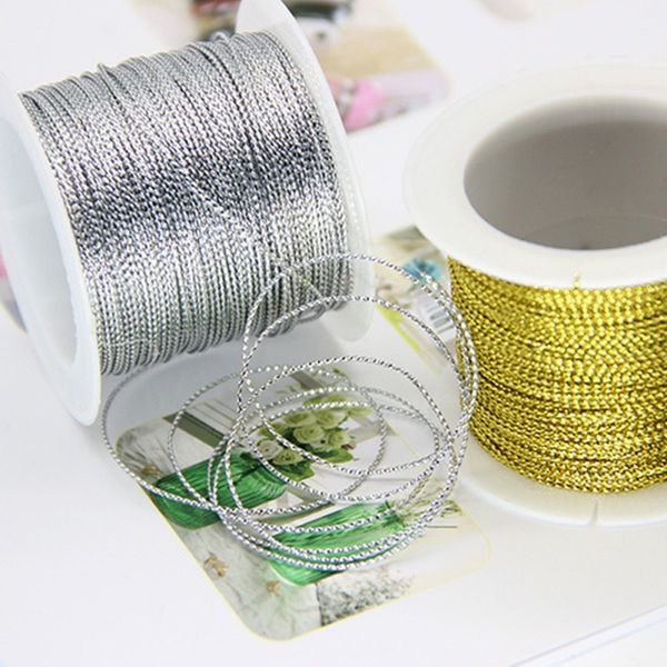 

20m 1мм обертывания rope золото серебро красного шнур thread строка ремешок лента rope тэг шнур браслет изготовление без проскальзывания оде, Black;white