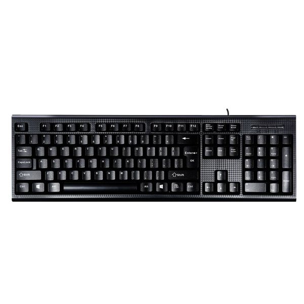

2020 kenelc r standard gaming office usb cable keyboard with multimedia keys black wire