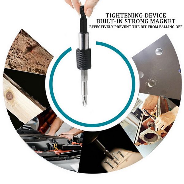 

1/4" impact drive shank chuck quick connect adapter for hex bit drill heads