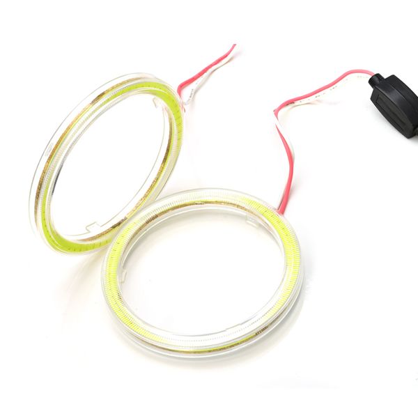 

2x led angel eye car halo rings auto drl angel eyes motorcycle bright lampshades 12v cob 60/70/80/90/100/110/120mm