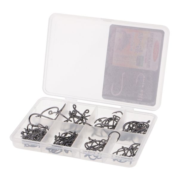 

140 pieces double dorsal thorns fishing hook high carbon steel circled hook