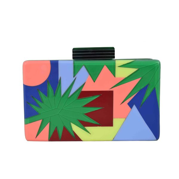 

guangzhou factory directly clear acrylic fan clutch bag