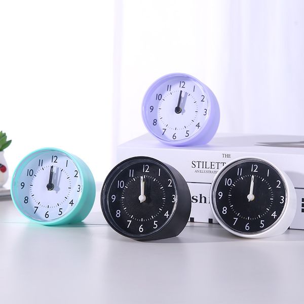 

round silent analog alarm clock non ticking, gentle wake, beep sounds, increasing volume, battery operated