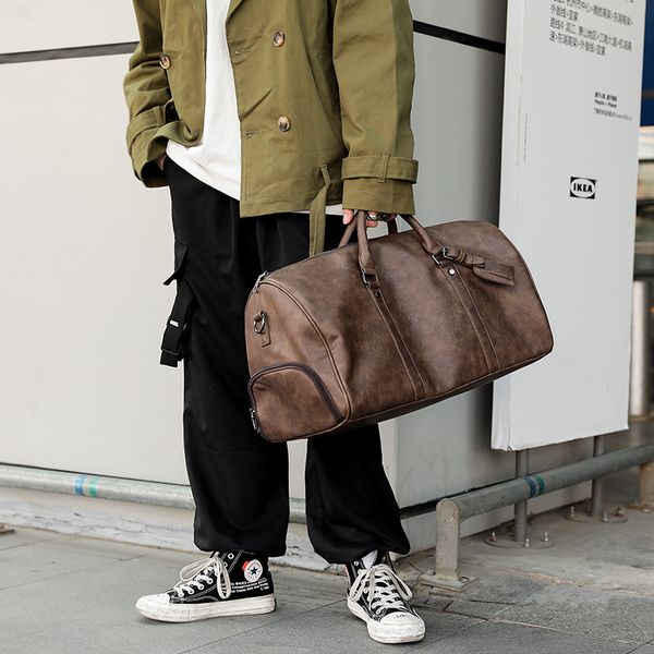 

tidog fitness leather european and american fashion travel bag