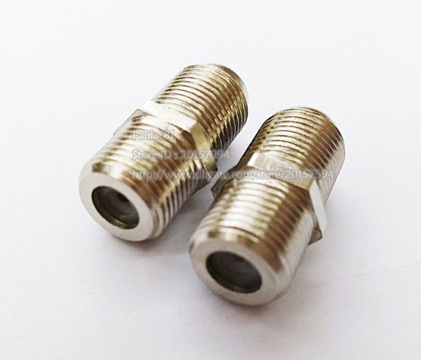 Conectores, RG6 Barrel Coax Cable Connector Acoplador Dual F Feminino Conector / 20pcs