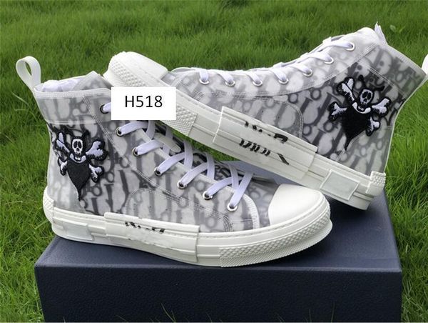 

flowers technical canvas b23 high sneakers in oblique mens shoes womens fashion sneakers casual shoes, Black