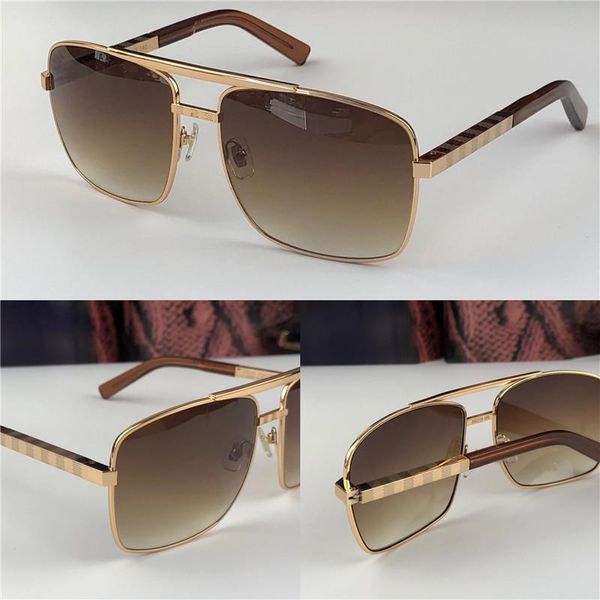 

new fashion classic sunglasses attitude sunglasses gold frame square metal frame vintage style outdoor classical model 0259, White;black
