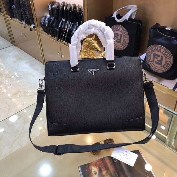 

Men's handbag 2019 new male business briefcase leather cowhide diagonal bag large capacity single shoulder computer bag
