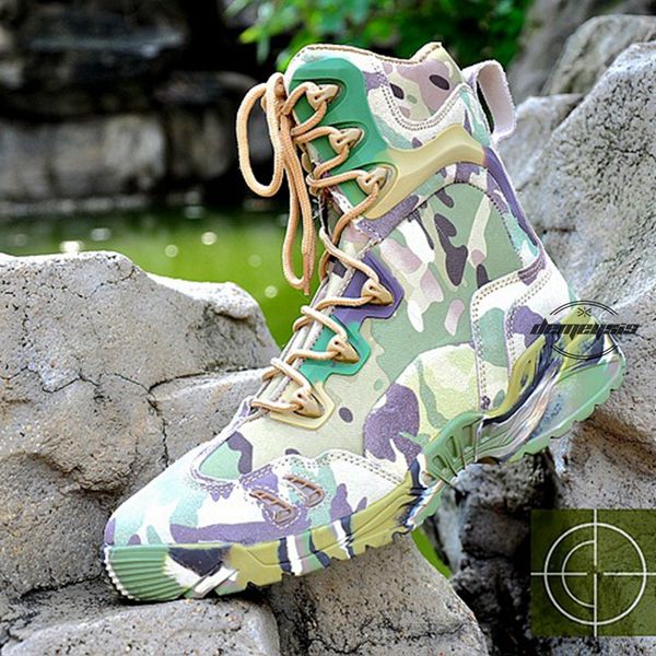

multicam men army tactical boots мужчины стрельба boots открытый кожа голеностопного охота trekking походные ботинки