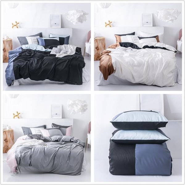 

мода шить пододеяльник наборы полиэстер твил ткань близнец королева кровать отель спальня украшение дешевые постельных принадлежностей