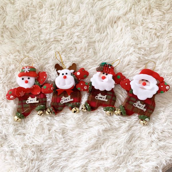 

2019 новый рождественский колокол украшения санта-клаус праздник украшения партии рождественская елка украшения рождественская кукла поставк