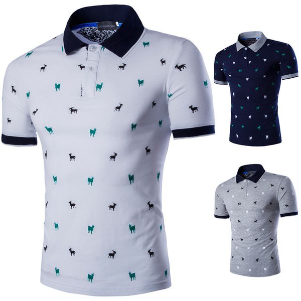 

plus size mens designer tshirts summer print short sleeve male polos slim solid color pullover tees, White;black