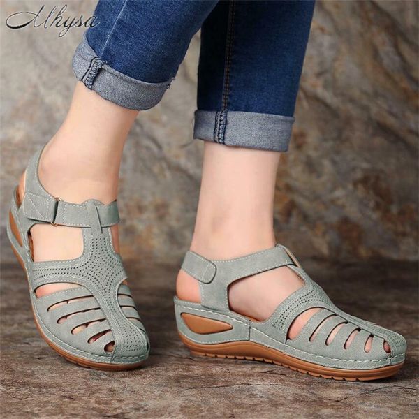 

mhysa 2019 women's sandals shoes ladies comfortable hollow sandals soft sole shoes fashion large size sandalias mujer, Black