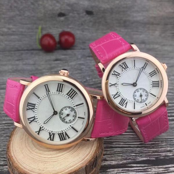 

лучшие бренд любителей мужчин женские часы роскошные наручные часы маленький циферблат работает кожаный ремешок кварцевые часы для мужчин да, Slivery;brown