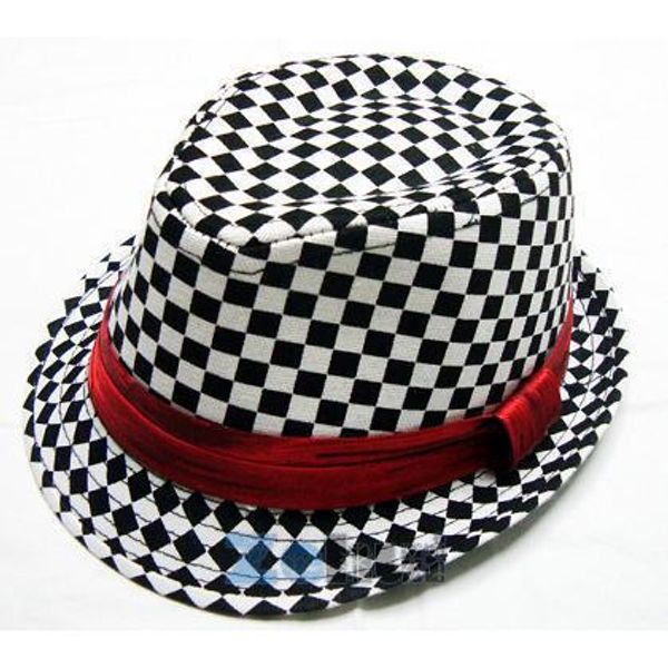 

2018 plaid summer jazz toddler kids baby boy girl hat cool pgraphy fedora cap pet supplies, Yellow