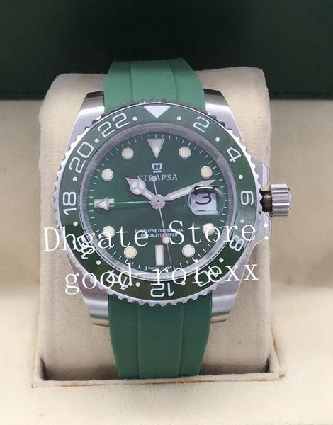 

new mens ceramic bezel mechanical 2813 automatic master watch men color rubber gmt 116713 126711 126715 116710 126719 126710 pepsi watches, Slivery;brown