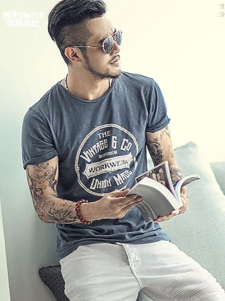 

2020 o-образный вырез футболка 100% хлопок случайных футболок люди способа tops ретро tee shirt бодибилдинг фитнес мужская одежда, Black;blue