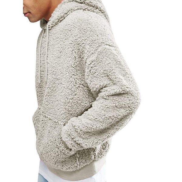 

fashion hoodies male warm fleece coat autumn men brand hoodies sweatshirts hooded man casual solid color pullovers 8j0740, Black