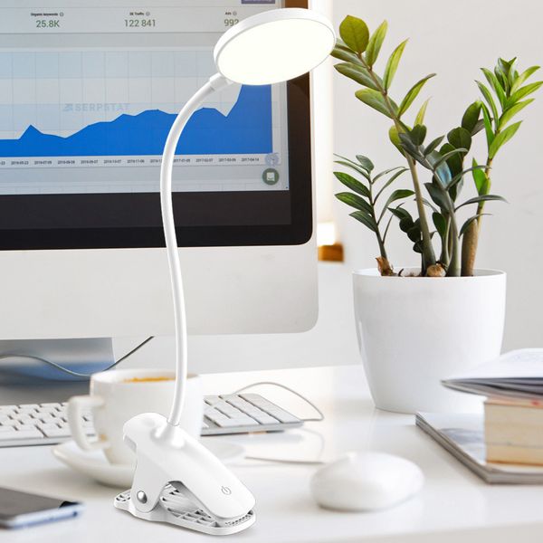

creative led desk lamp college student dormitory desk study pupils reading rechargeable clip desk lamp 1 pc