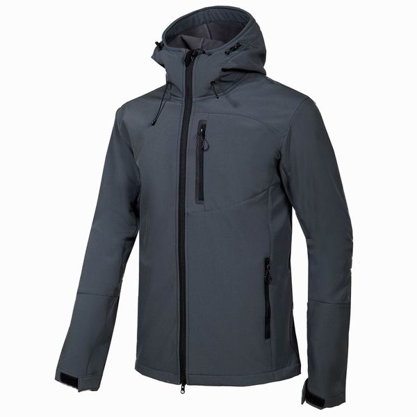 

soft shell fleece jackets winter men outdoor waterproof thermal sports coat climbing skiing biking jacket, Blue;black