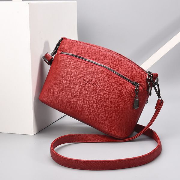 

red women bag shoulder messenger handbag fashion