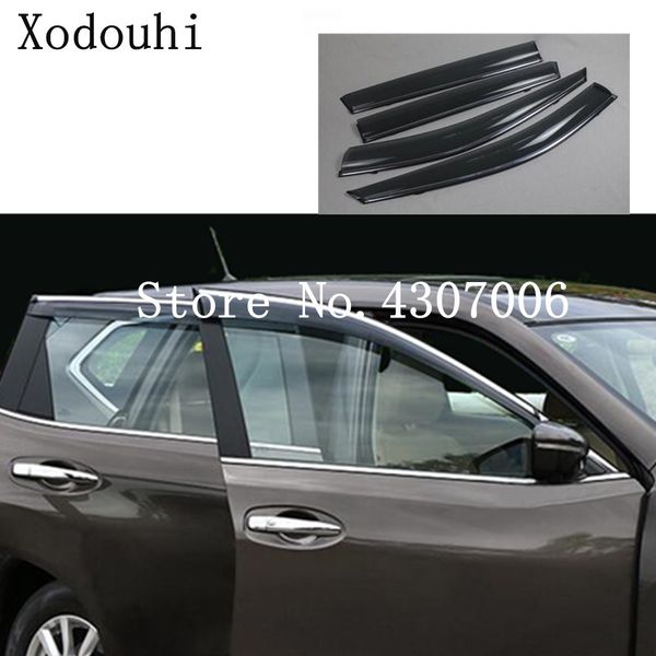

car cover stick plastic window glass wind visor rain sun guard vent 4pcs for nissan x-trail xtrail t32/rogue 2017 2018 2019
