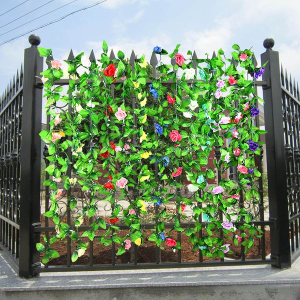 Compre 240cm De Seda Colgando De La Pared Plantas De Flores