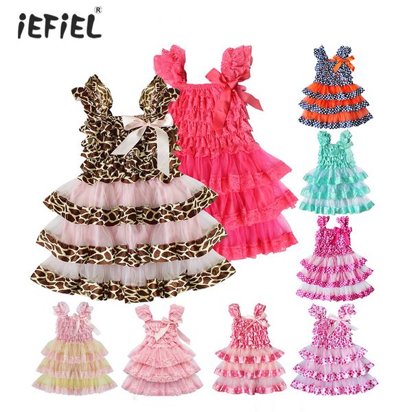 

brand new 2019 toddler girls sleeveless ruffle straps tiered dress daily wear kids dresses for girls birthday party sz 6m-4t, Red;yellow
