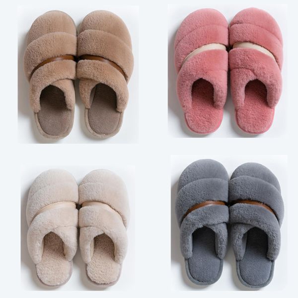

2020 hotsale non-brand winter женщины мужчины тапочка мех шлепанцы сандалии крытый держать теплый дом обувь резиновые плоские сандалии 38-45, White;red