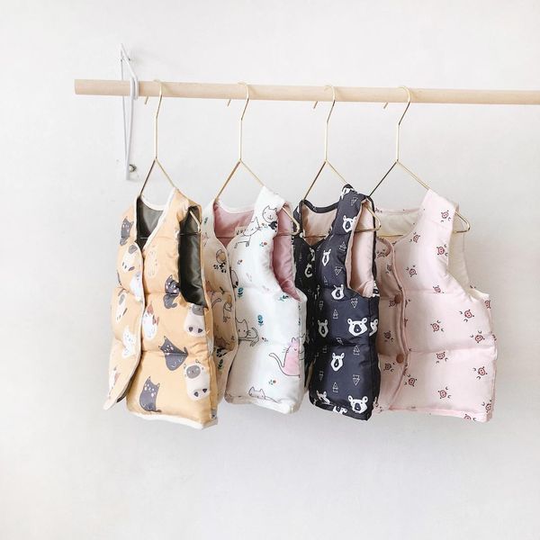 

2019 новый стиль девушки жилет осень зима мода дети девушки жилет 2-7т, Blue