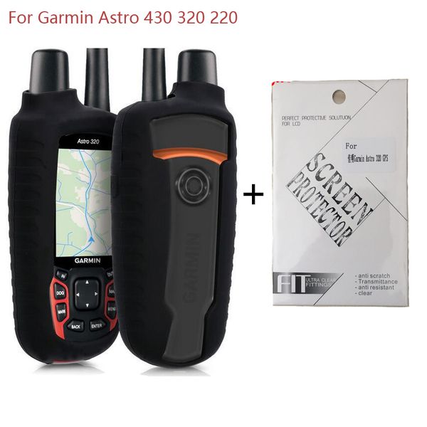 

generic protect silicon case skin cover for garmin gps astro 430 320 220 with astro 320 screen protector for 430 220