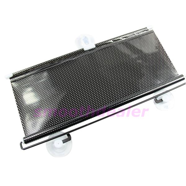

black 58 x125cm car auto window roll blind sunshade windshield sun shield visor qyh