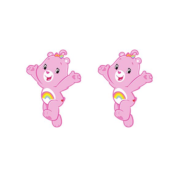 

new baby bear acrylic earring cartoon lovely bears resin earrings panda epoxy earring funny little shrinky dinks earring, Golden;silver