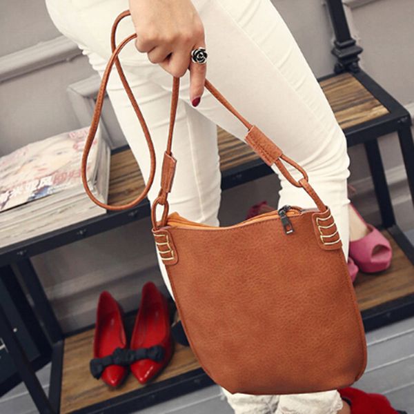 

women's soft leather handbag women shoulder bag bucket bag fashion women's handbags