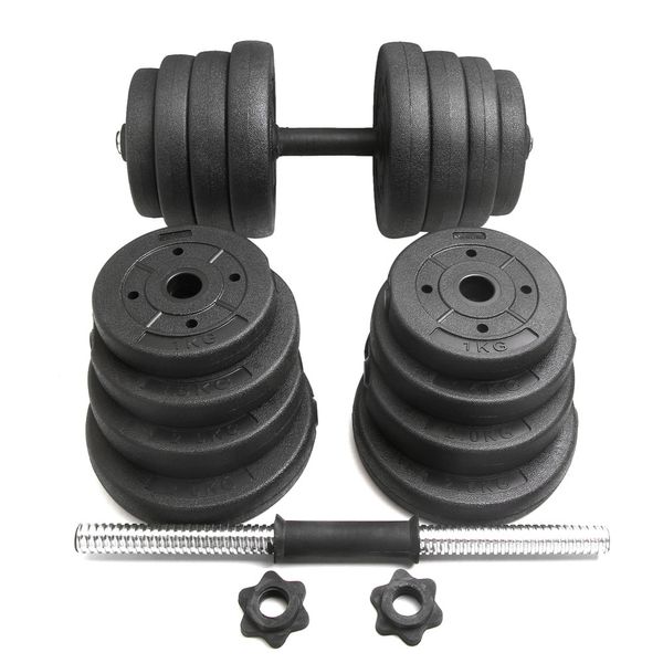 Body Building Apparatus Household Dismountable 30KG No Smell Eco-friendly Chromed Dumbbell Black