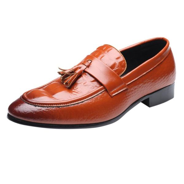 

footwear sport trainers 2019 new breathablefashion men's tassel casual motorcycle leather shoes set foot business shoes#516, Black