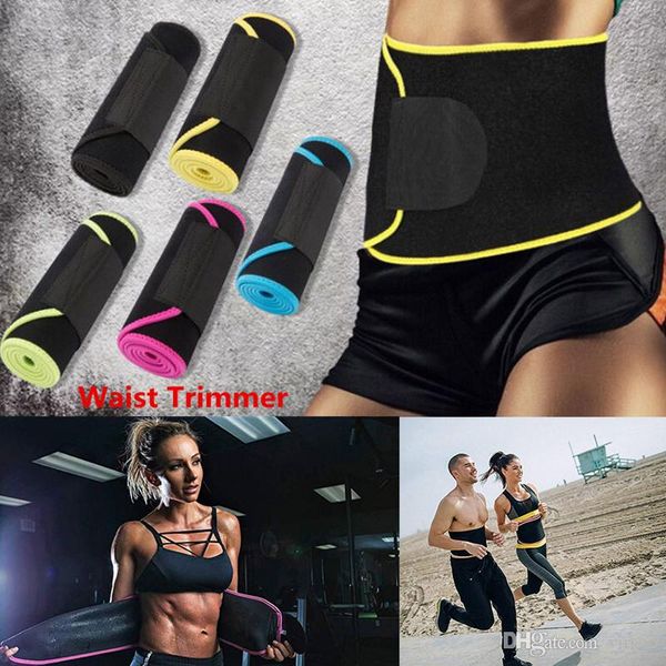 

women beauty waist support adjustable waist trimmer belt sweat wrap tummy stomach weight loss fat slimming exercise belly