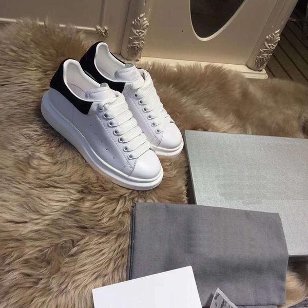 

genuine leather woman casual shoes women's autumn summer small white shoes flat bottom sneakers woman, Black