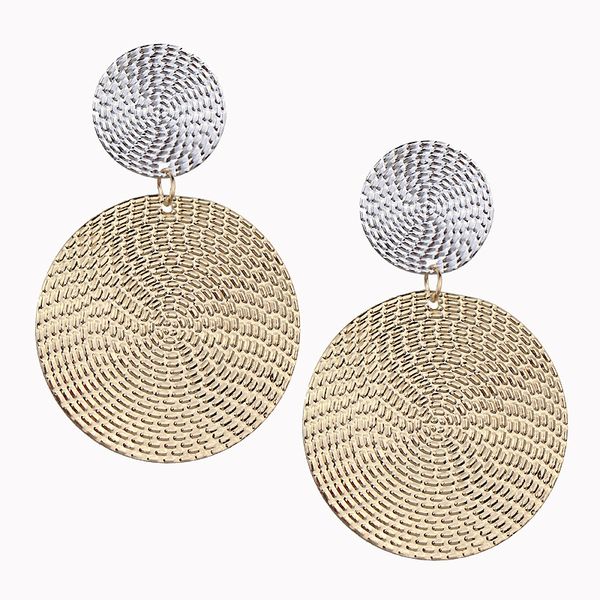 

statement earrings 2019 fashion metal earrings for women gold and silver jewelry simple vintage drop dangle