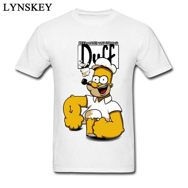 

comic homer duff men's funny tee shirt cartoon anime print gift t-shirt short sleeve custom group, White;black