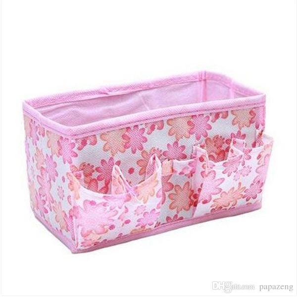 

cosmetic makeup storage box folding deskjewelry organizer 4 colors random delivery storage boxes & bins folding makeup