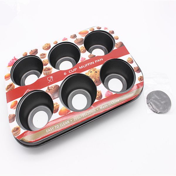 

even cake round muffin bottom non egg stick movable cake 6 tarts for baking even mold six oven baking pan mold cjarx