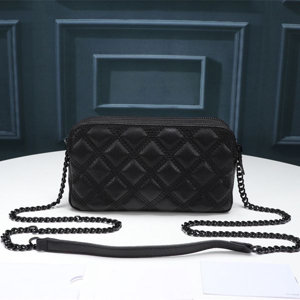 

designer purse becky double-zip pouch in diamond-quilted designer wallet chain crossbody bag fashion luxury clutch womens designer wallet