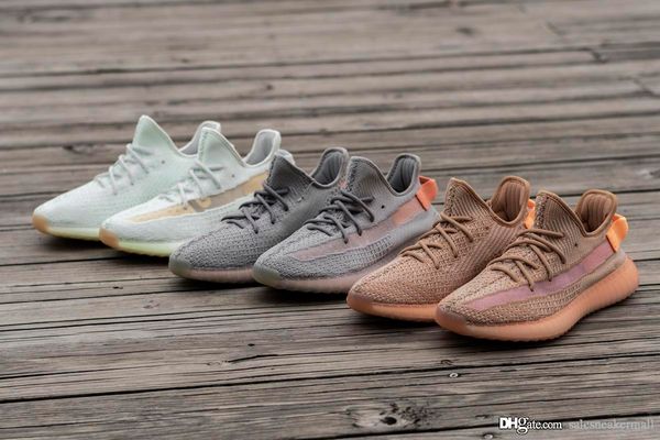 

sale 2019 new originals v2 clay sply kanye west men women running shoes authentic sports sneakers with box