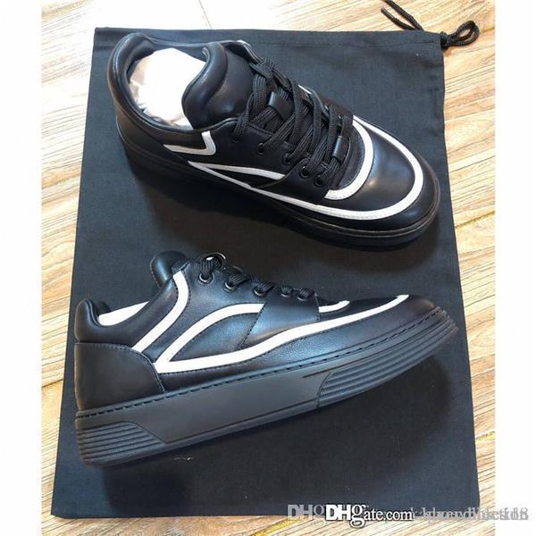 

2019 latest women leather sneaker boots, calfskin leather runners speed trianer in black gold white womens oversized sneakers size 35-40