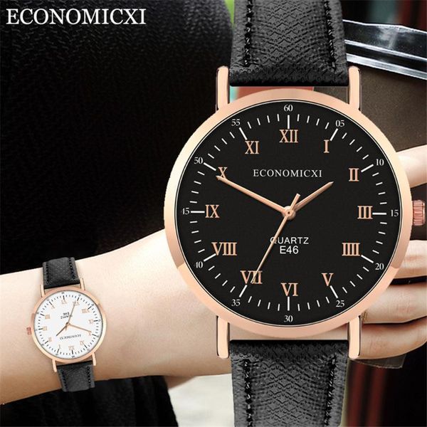 

women wrist leather strap watches quartz analog round watch quality casual stainless steel wrist watch for women female, Slivery;brown