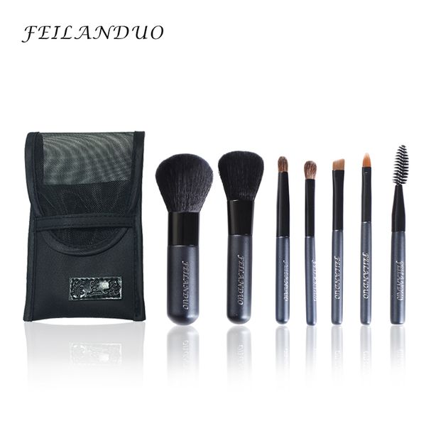 

makeup brush set 7pcs wool fiber makeup tools gift with wash soap professional make up brushes